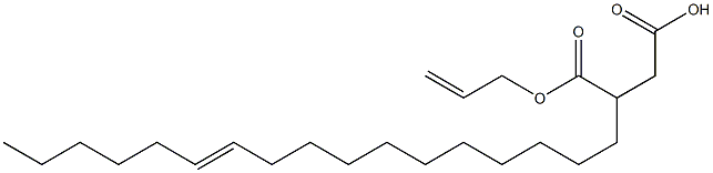3-(11-Heptadecenyl)succinic acid 1-hydrogen 4-allyl ester 结构式