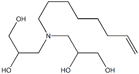 3,3'-(7-Octenylimino)bis(propane-1,2-diol)