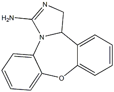 1,13b-ジヒドロジベンゾ[b,f]イミダゾ[1,5-d][1,4]オキサゼピン-3-アミン 化学構造式