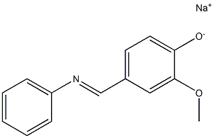  Sodium 4-(phenyliminomethyl)-2-methoxyphenolate