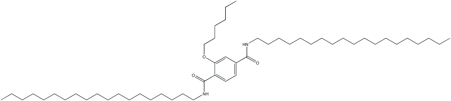 2-(Hexyloxy)-N,N'-dinonadecylterephthalamide 结构式