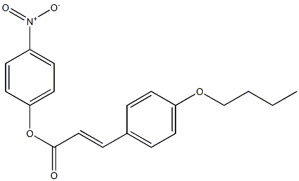 3-(p-Butoxyphenyl)acrylic acid p-nitrophenyl ester Struktur