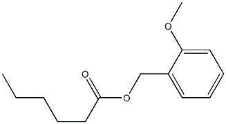 Hexanoic acid 2-methoxybenzyl ester 结构式