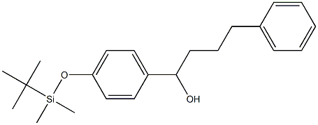 1-[4-(tert-Butyldimethylsiloxy)phenyl]-4-phenyl-1-butanol Struktur