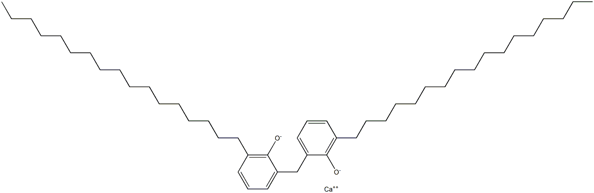 Calcium 2,2'-methylenebis(6-heptadecylphenoxide) Structure
