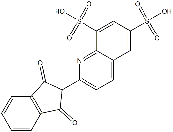 2-(1,3-Dioxoindan-2-yl)quinoline-6,8-disulfonic acid