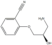 2-[(R)-3-Amino-2-hydroxypropoxy]benzonitrile Struktur