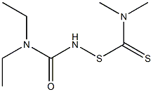 1-[(Dimethylthiocarbamoyl)thio]-3,3-diethylurea Struktur
