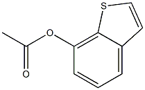 7-Acetoxybenzo[b]thiophene Struktur