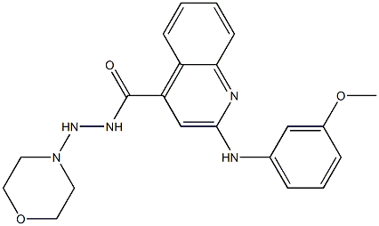  N'-Morpholino-2-(3-methoxyphenylamino)quinoline-4-carbohydrazide