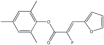 (Z)-2-Fluoro-3-(2-furanyl)acrylic acid 2,4,6-trimethylphenyl ester