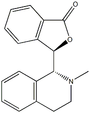 (3R)-3-[[(1R)-1,2,3,4-Tetrahydro-2-methylisoquinolin]-1-yl]isobenzofuran-1(3H)-one Structure