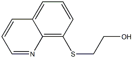 2-(8-キノリルチオ)エタノール 化学構造式
