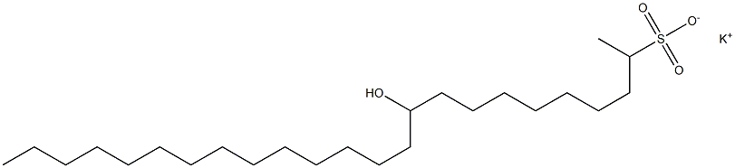 10-Hydroxytetracosane-2-sulfonic acid potassium salt