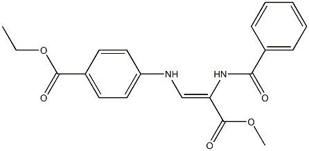 (Z)-3-[(4-(Ethoxycarbonyl)phenyl)amino]-2-(benzoylamino)acrylic acid methyl ester