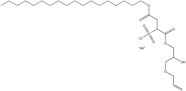 2-(Octadecyloxycarbonyl)-1-[[3-(allyloxy)-2-hydroxypropoxy]carbonyl]-1-ethanesulfonic acid sodium salt