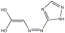 3-[(Z)-[2,2-Dihydroxyethenyl]azo]-2H-1,2,4-triazole Structure