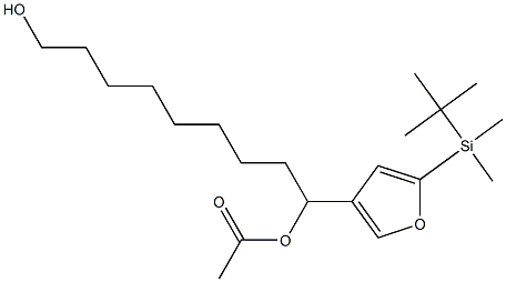 Acetic acid 1-[5-(tert-butyldimethylsilyl)-3-furyl]-9-hydroxynonyl ester