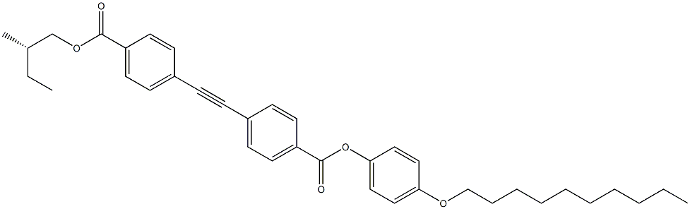 4-[[4-(4-Decyloxyphenoxycarbonyl)phenyl]ethynyl]benzoic acid (S)-2-methylbutyl ester|