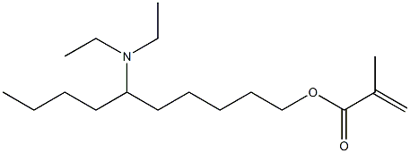 メタクリル酸6-(ジエチルアミノ)デシル 化学構造式