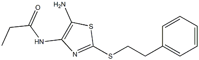 N-[5-Amino-2-[(2-phenylethyl)thio]thiazol-4-yl]propanamide