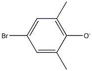 4-ブロモ-2,6-ジメチルフェノールアニオン 化学構造式