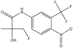 2-Fluoromethyl-2-hydroxy-N-(4-nitro-3-trifluoromethylphenyl)propionamide 结构式