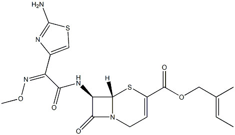  (7R)-7-[[(Z)-(2-Amino-4-thiazolyl)(methoxyimino)acetyl]amino]cepham-3-ene-4-carboxylic acid 2-methyl-2-butenyl ester