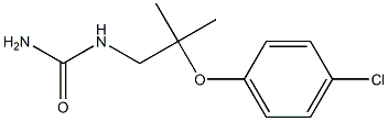 [2-(p-Chlorophenoxy)-2-methylpropyl]urea Structure