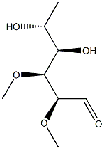 2-O,3-O-ジメチル-D-ラムノース 化学構造式