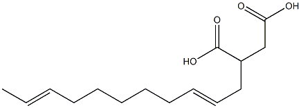 (2,9-Undecadienyl)succinic acid Structure