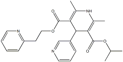  1,4-Dihydro-2,6-dimethyl-4-(3-pyridyl)pyridine-3,5-dicarboxylic acid 3-isopropyl 5-[2-(2-pyridyl)ethyl] ester
