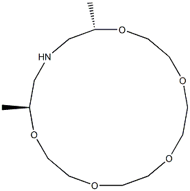 (14S,18S)-14,18-Dimethyl-1,4,7,10,13-pentaoxa-16-azacyclooctadecane Structure