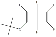 2-tert-ブトキシ-1,3,4,5,6-ペンタフルオロビシクロ[2.2.0]ヘキサ-2,5-ジエン 化学構造式
