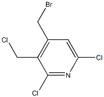 2,6-Dichloro-3-(chloromethyl)-4-(bromomethyl)pyridine