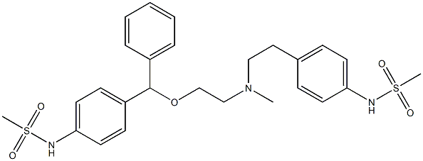  N-[4-[2-[N-Methyl-2-[(4-methylsulfonylaminophenyl)(phenyl)methoxy]ethylamino]ethyl]phenyl]methanesulfonamide