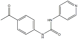 1-(4-Acetylphenyl)-3-(4-pyridyl)urea Struktur
