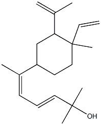 6-(3-Isopropenyl-4-methyl-4-vinylcyclohexan-1-yl)-2-methyl-3,5-heptadien-2-ol|