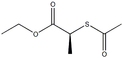 (S)-2-(アセチルチオ)プロピオン酸エチル 化学構造式