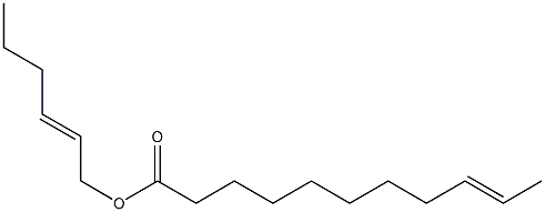 9-Undecenoic acid 2-hexenyl ester Structure