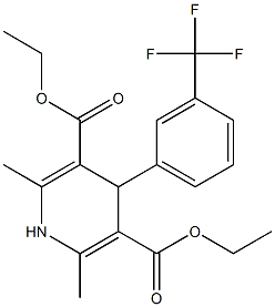  1,4-Dihydro-2,6-dimethyl-4-[m-(trifluoromethyl)phenyl]-3,5-pyridinedicarboxylic acid diethyl ester