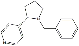 4-[(2S)-1-Benzyl-2-pyrrolidinyl]pyridine Struktur