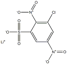 3-Chloro-2,5-dinitrobenzenesulfonic acid lithium salt,,结构式