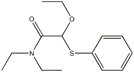 2-Phenylthio-2-ethoxy-N,N-diethylacetamide Structure