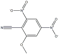 2-シアノ-3,5-ジニトロアニソール 化学構造式