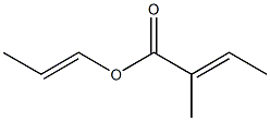  (E)-2-Methyl-2-butenoic acid 1-propenyl ester