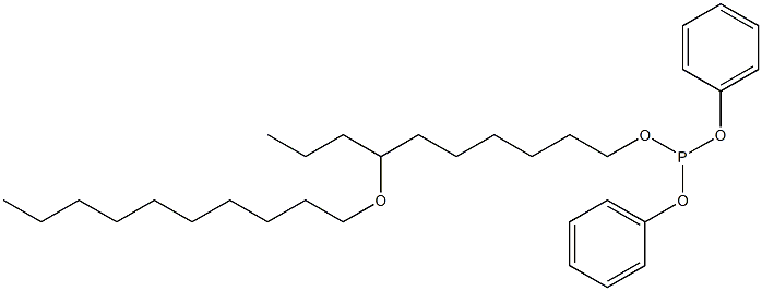  Phosphorous acid 7-(decyloxy)decyldiphenyl ester