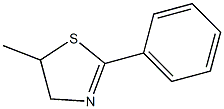 2-Phenyl-5-methyl-2-thiazoline Structure