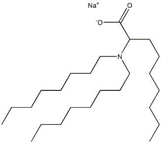2-(Dioctylamino)nonanoic acid sodium salt Structure