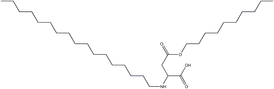 2-Heptadecylamino-3-(decyloxycarbonyl)propionic acid 结构式